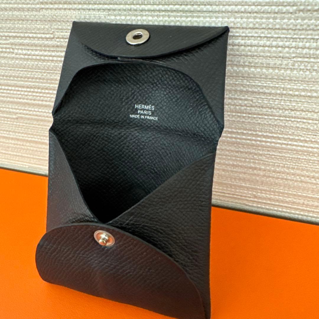‼️‼️‼️HERMES バスティア　ノアール‼️‼️‼️ブラック　レザー　ケース