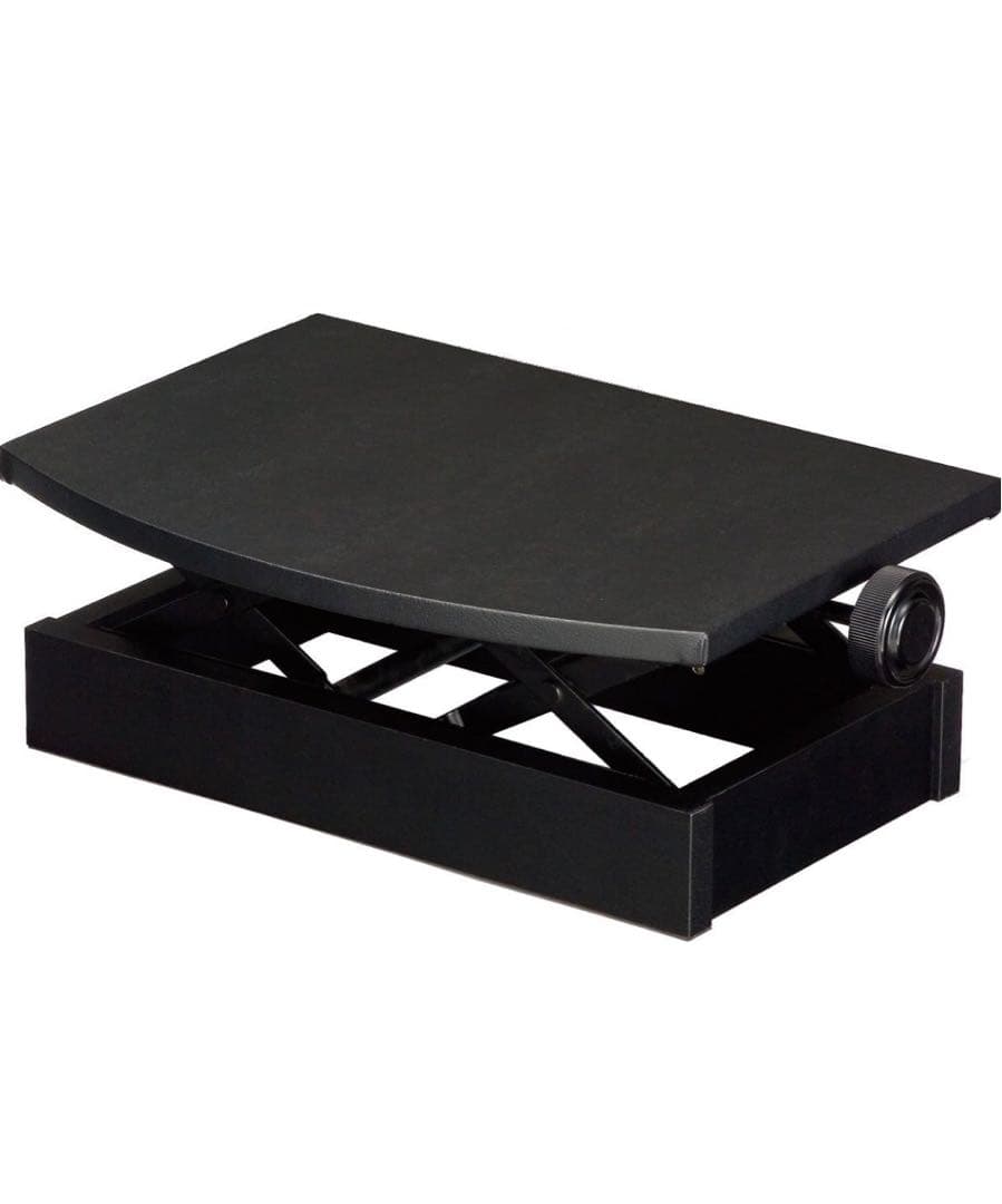 吉澤 ヨシザワ PEACOCK ピアノ補助台 ブラック 無段階高低式 AX-50