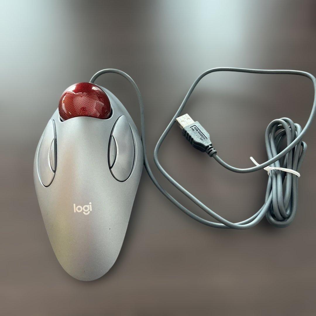 Logitech T-BC21トラックボール グレー 生産完了品 Logitech Trackman Marble Mouse (T‑BC21) – Ergonomic USB Trackball