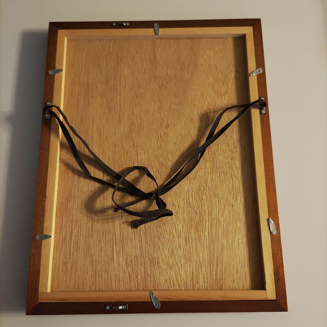 coco　お雛様　型染め額