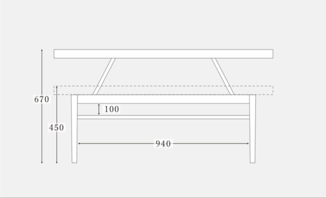WIDE FD MID TABLE AL 楕円形テーブル