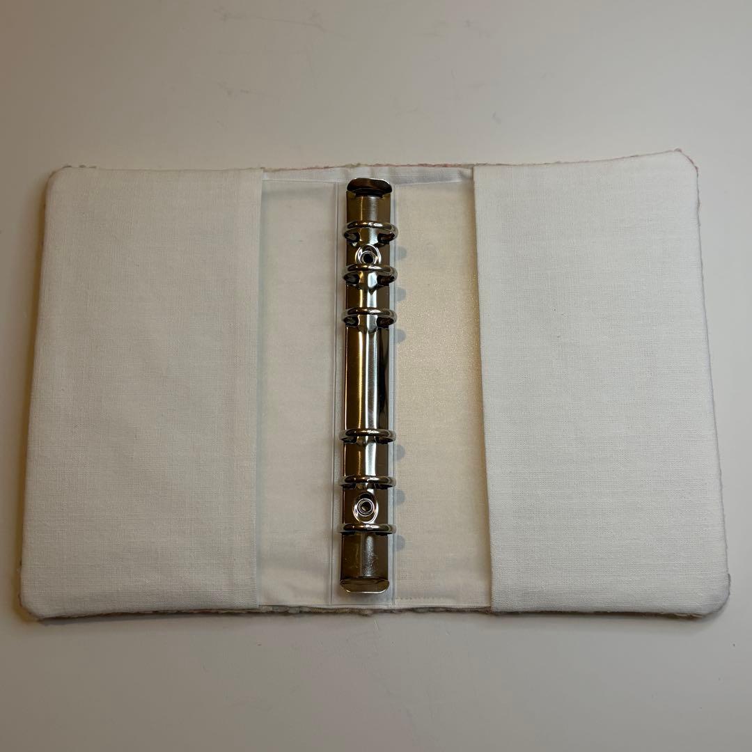 バインダーカバー ピンク系花柄 A6 韓国 貯金 - メルカリ