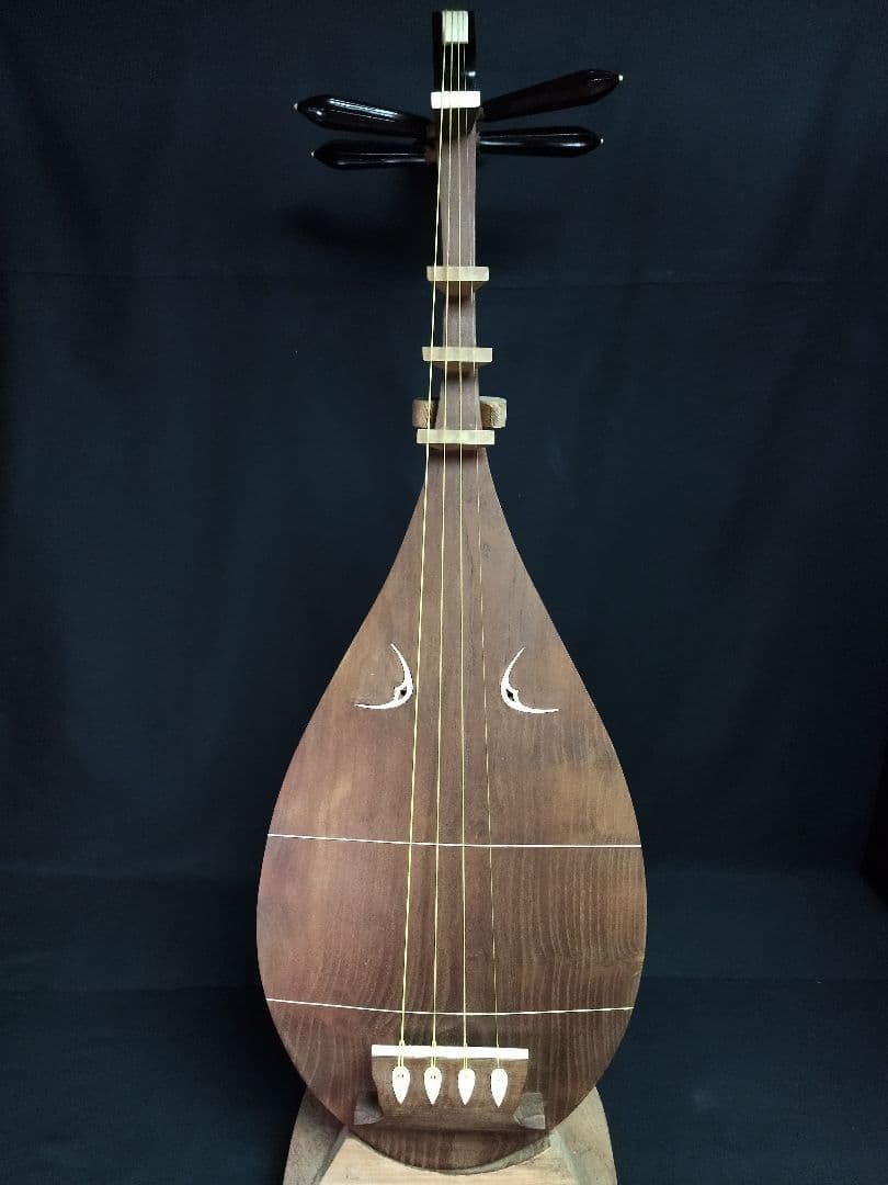 アウトレット 【最終価格】薩摩琵琶 総桑製 四弦四柱 美品 和楽器 弦楽器