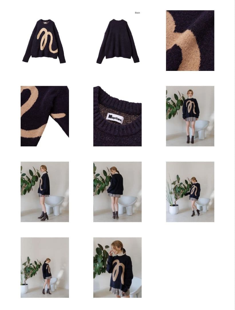 Naptime ニットプルオーバー ネイビーMサイズ ナップタイム - メルカリ