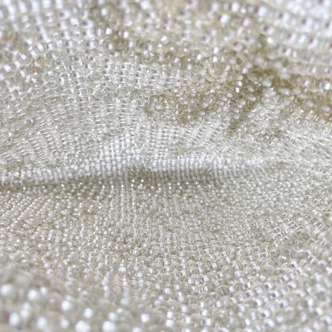 極美品✨【アンテプリマ】2wayワイヤーバッグ シルバーリボン ビジュー 保存袋