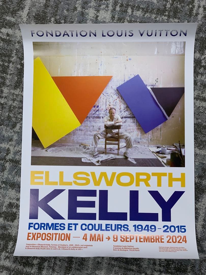 【日本未入荷】エルズワース・ケリー　エキシビジョンポスター　KELLY、ヴィトン