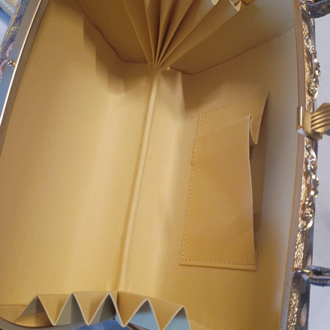 和装 東京芝山 振り袖 最高級　バッグ草履セット　両面取りバッグ　七宝