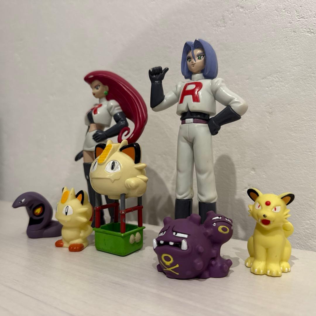 ✨激レア✨ 当時物 モンコレ TOMY ロケット団 ニャース気球船 セット