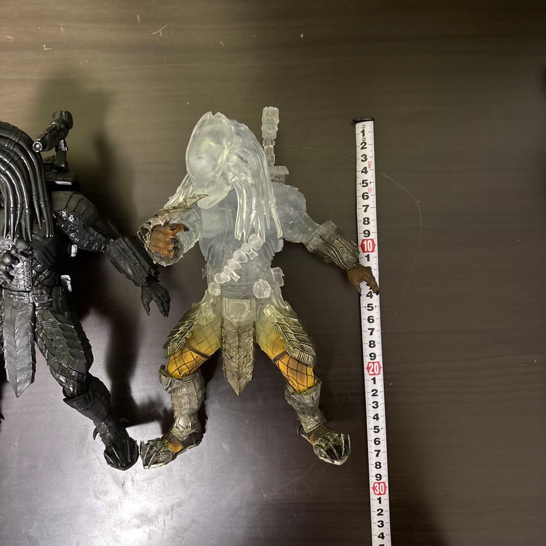 3体セット　AVP プレデター リアル フィギュア クリア　ブラック