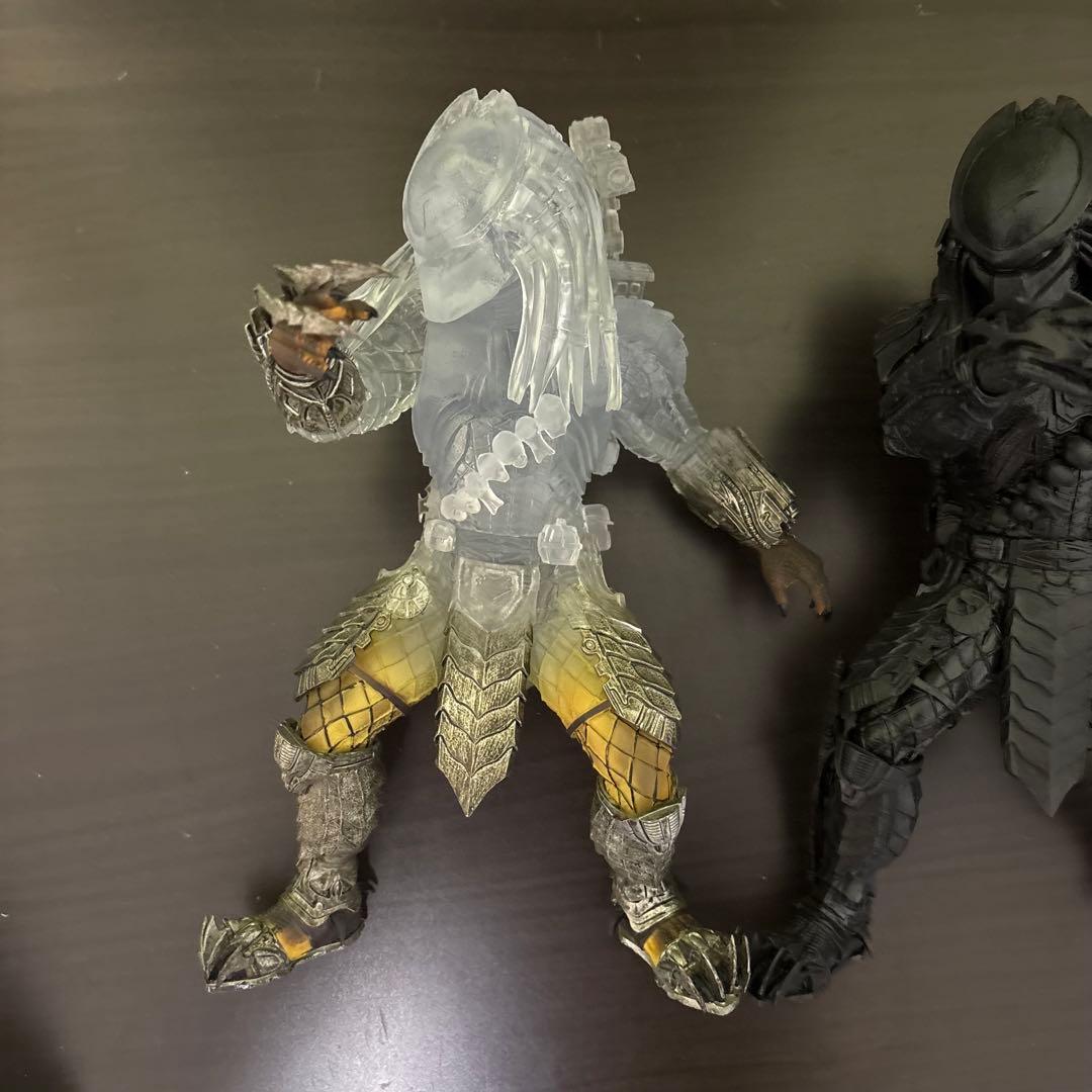 3体セット　AVP プレデター リアル フィギュア クリア　ブラック