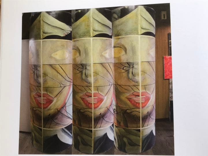 幻想絵画、空飛ぶ画家糸川裕志のアクリル画M8号