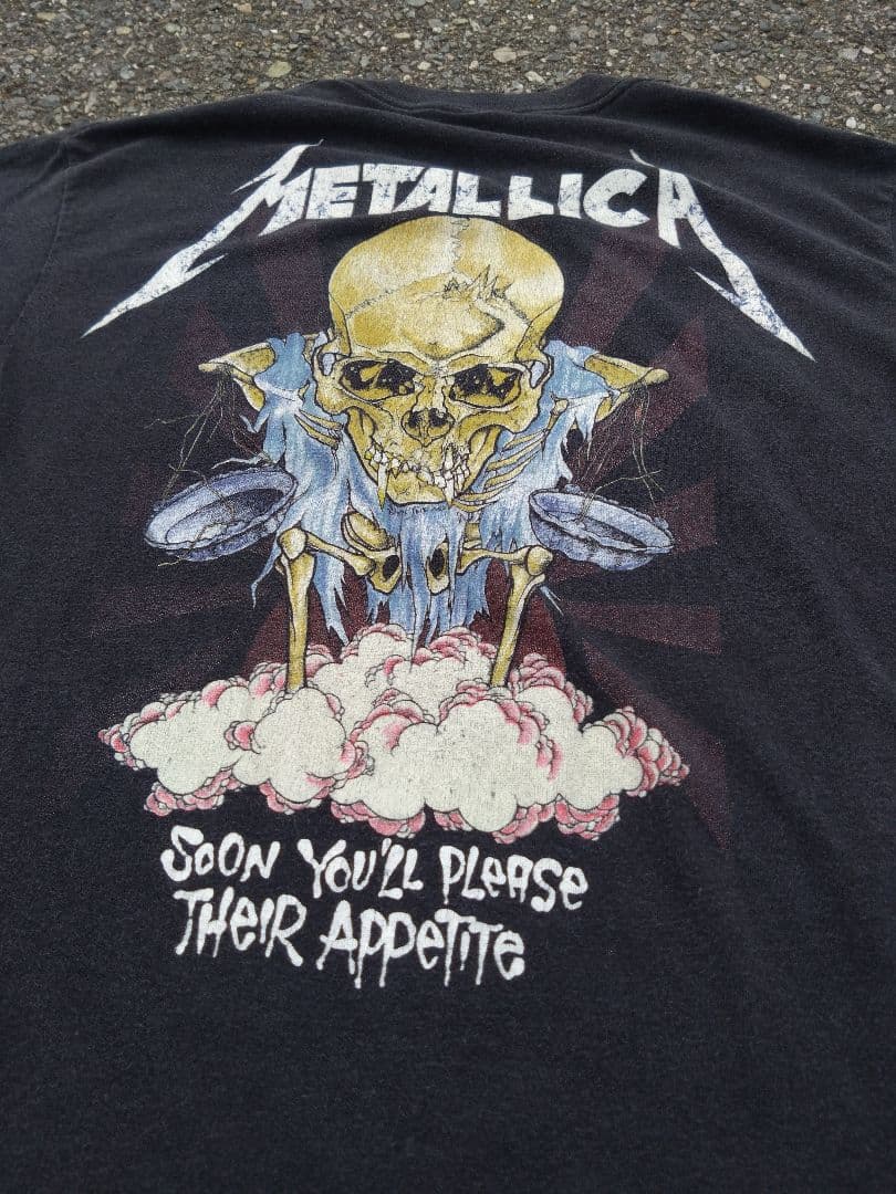 ビンテージ80sMETALLICAメタリカDORIS90sTシャツパスヘッド - メルカリ