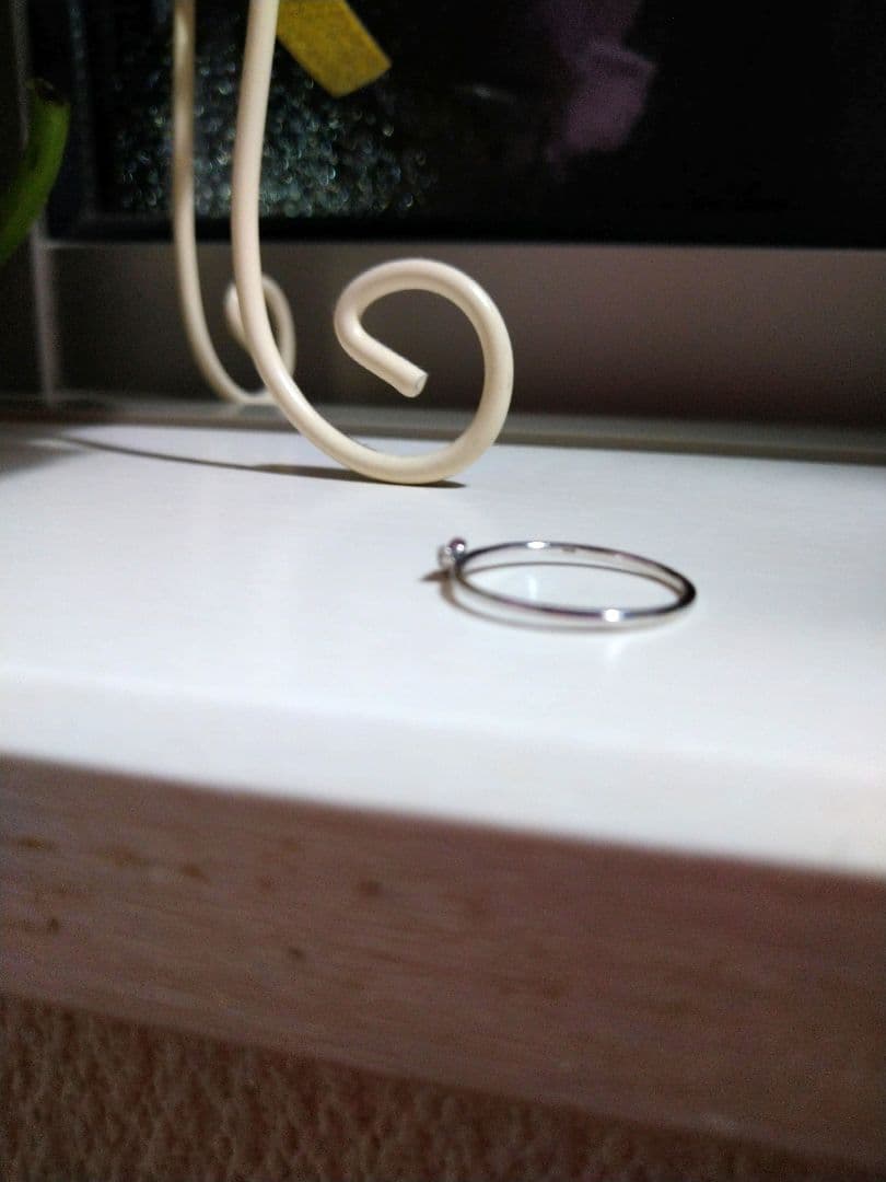 ｋ１０　ハートダイヤモンドリング 9,8号