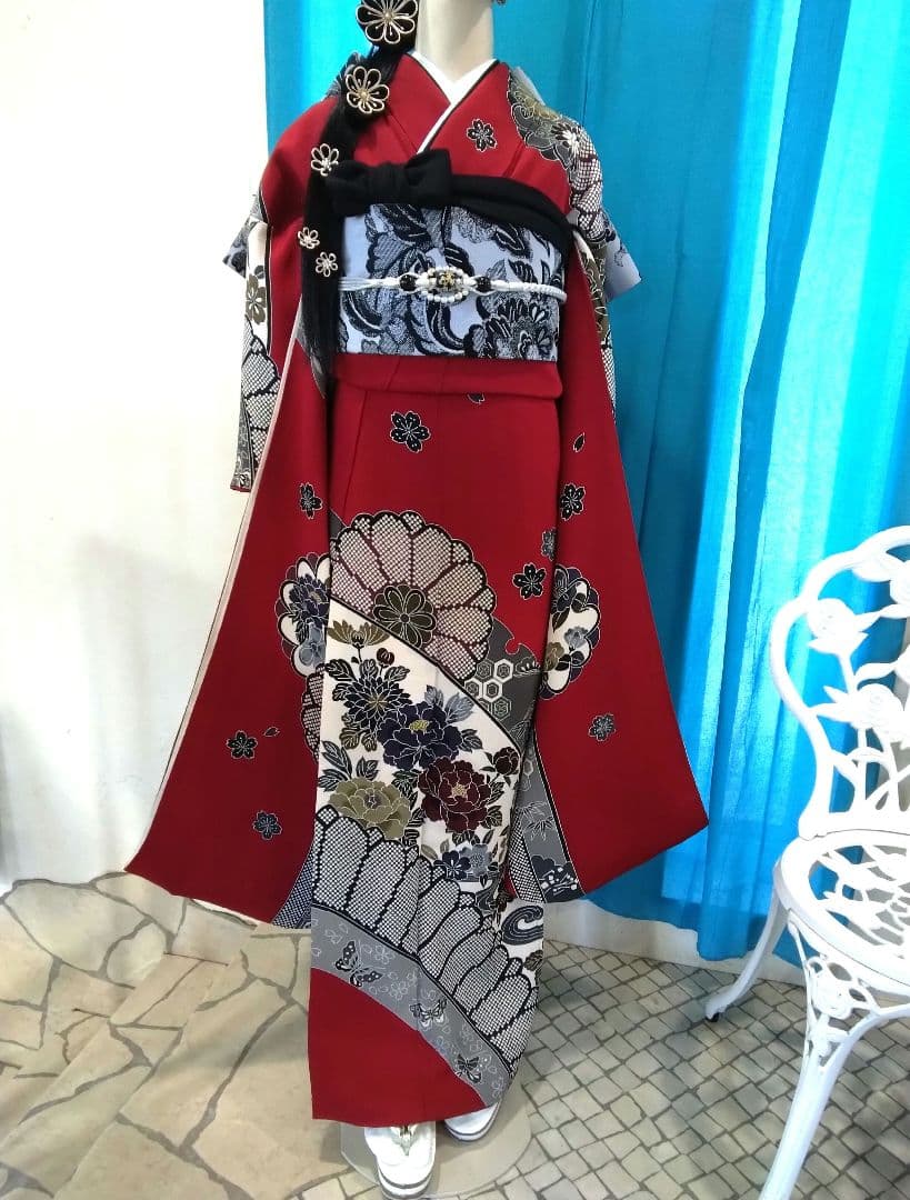 振袖フルセット、正絹振袖成人式、重ね衿、帯揚げ帯締め、高級袋帯、長襦袢 SALE 2/6 12時～☆10%OFF／振袖 帯 長襦袢 帯締め 帯揚げ 重ね衿