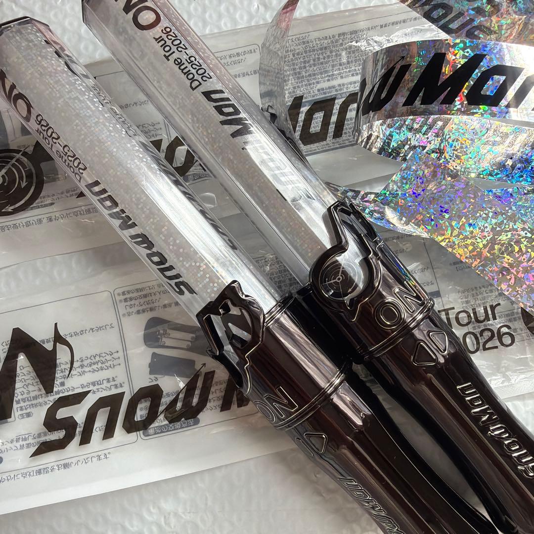 SnowManDomeTour 2025-2026 ON ペンライト2本 銀テ付 - メルカリ