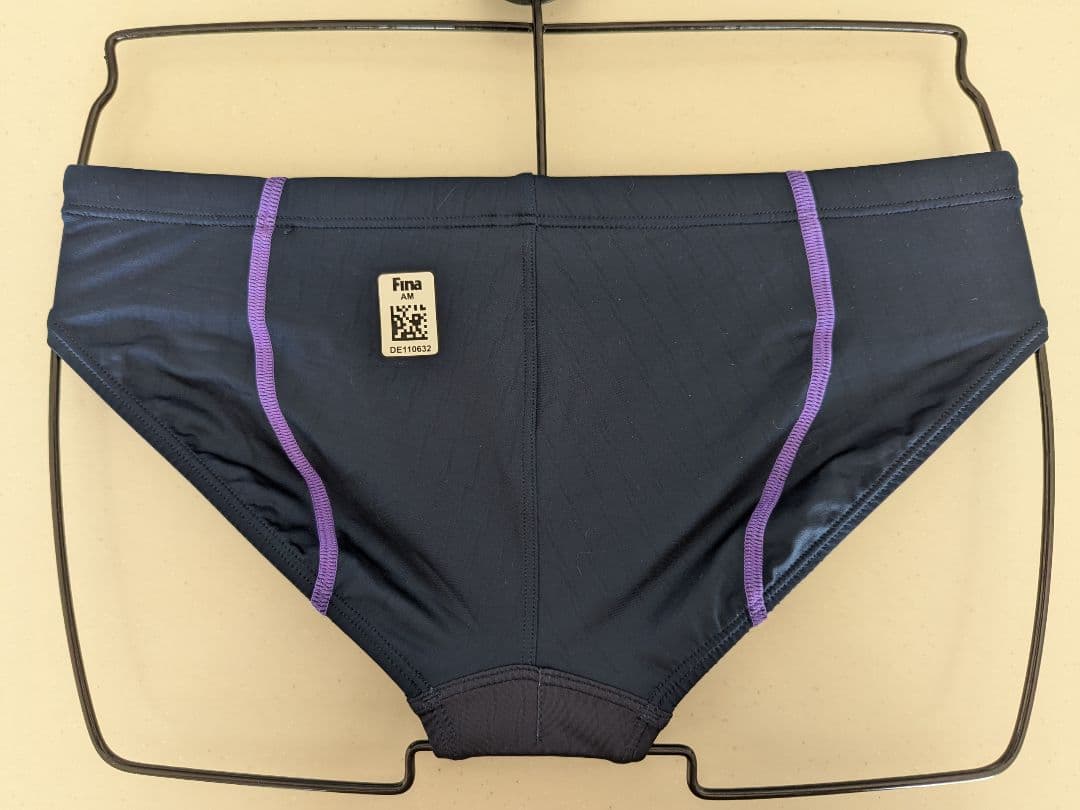 アリーナ競パンL X-PYTHON 2 ネイビー ストライプ柄