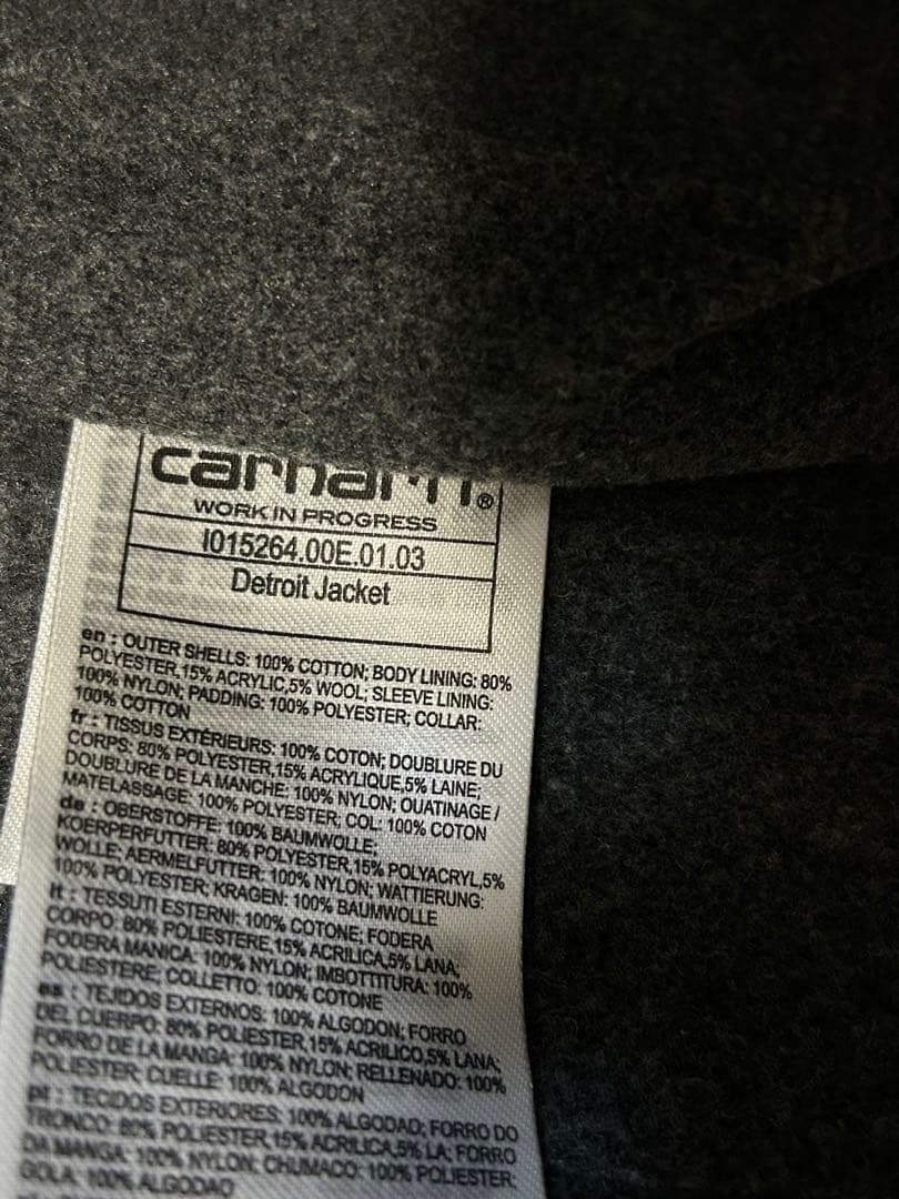 Carhartt WIP デトロイトジャケット ブラック Sサイズ