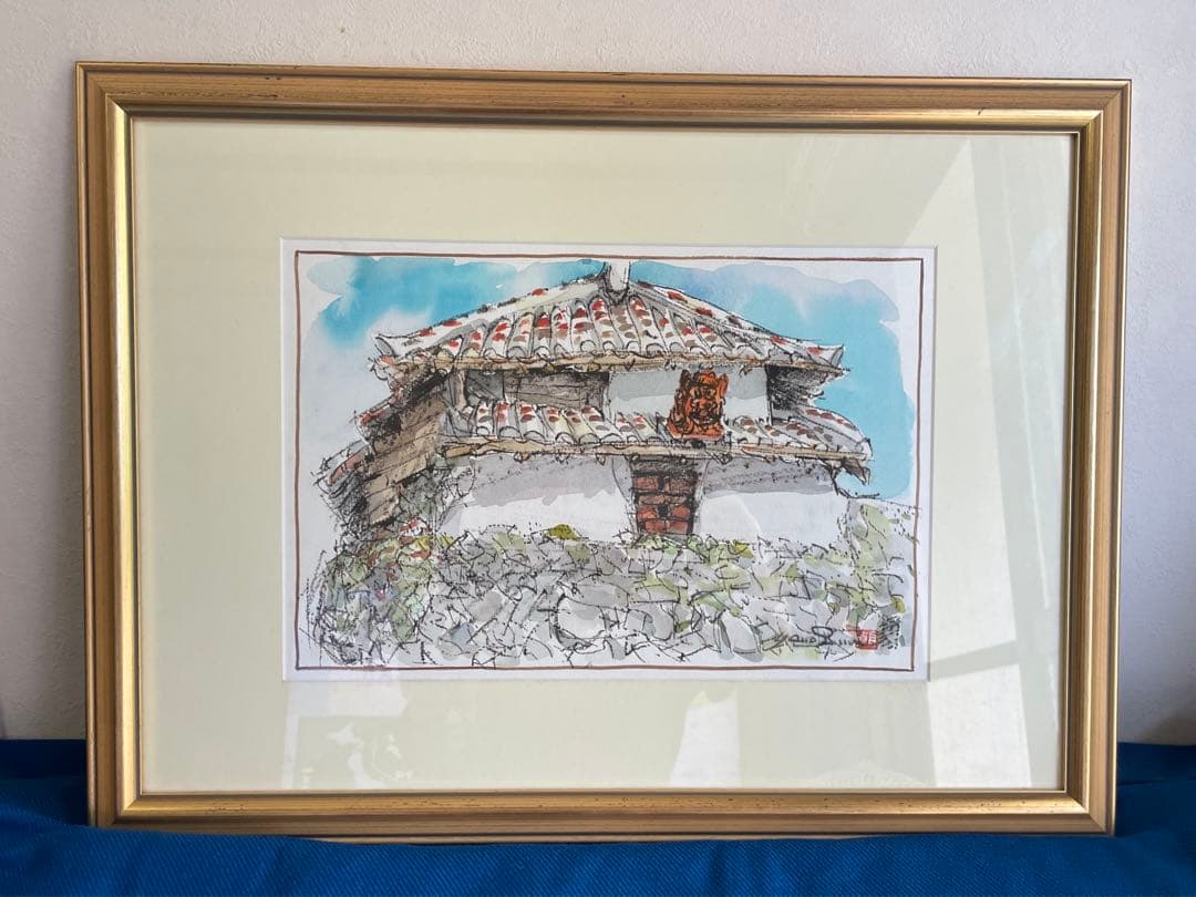 屋良朝春　絵画4号　壺屋新垣家住宅