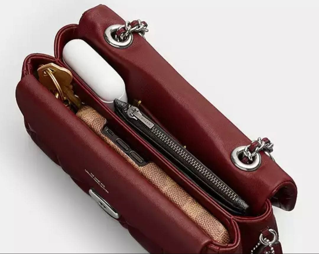 COACH コーチ タビー ショルダー バッグ チェーン20 cp149 ルビー