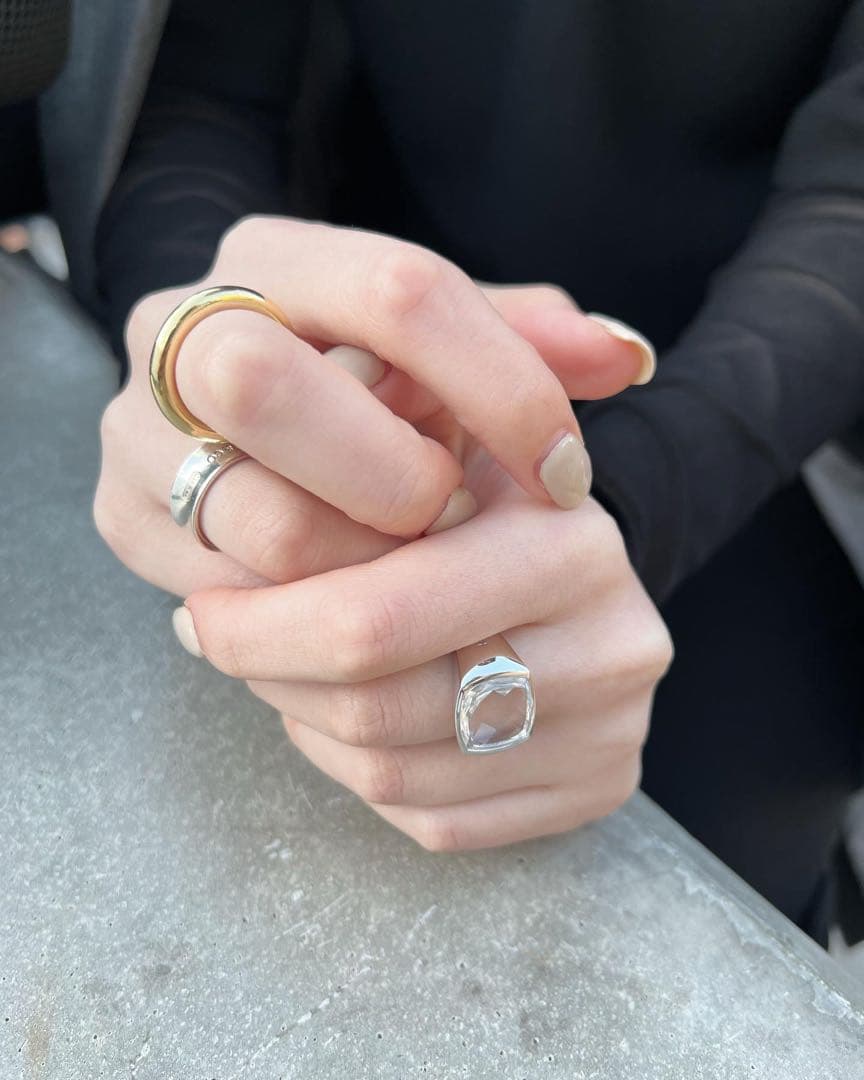 アクセサリー TOM WOOD shelby ring rock crystal