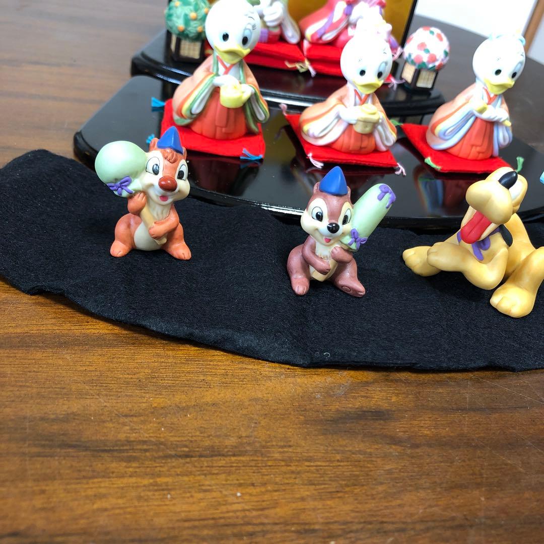 ミッキー&ミニー　3段お雛飾り人形(陶器)