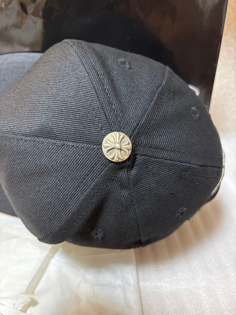 国内正規品】クロムハーツキャップ バーティカルロゴ 正規品 ブラック