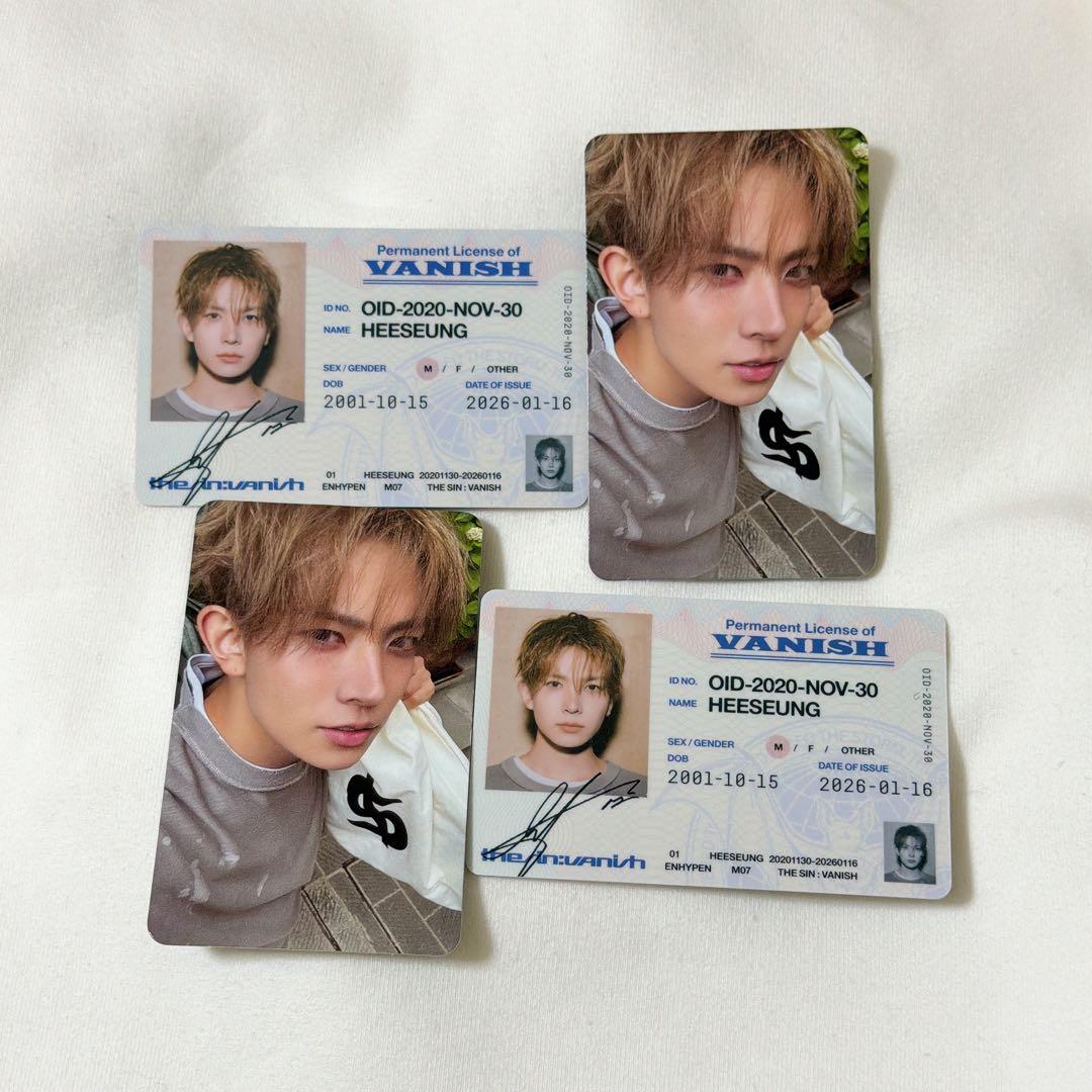 ENHYPEN ヒスン トレカ THE SIN VANISH - メルカリ