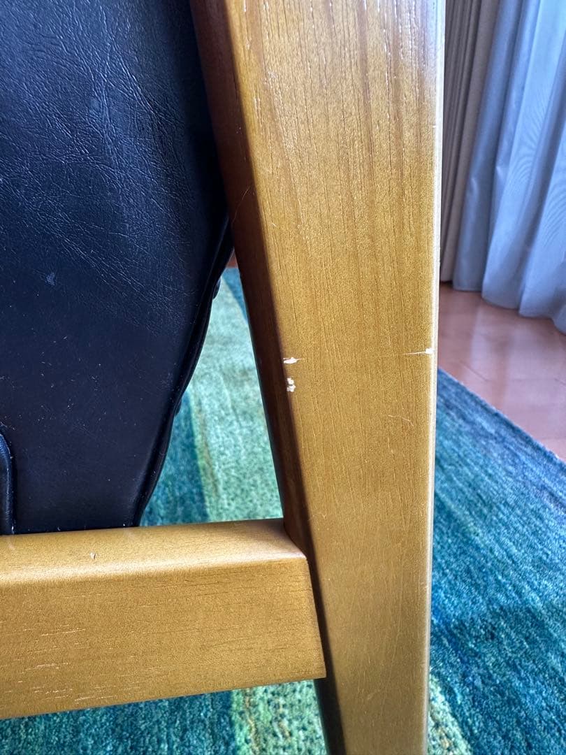 【がわしん】カリモク60 Kチェア2シーター/スタンダードブラック