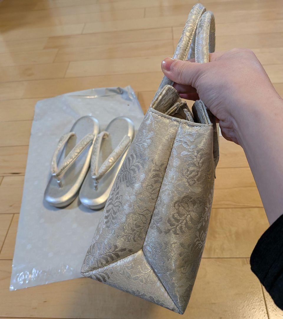 礼装　和装バッグ草履セット　結婚式　入学式　卒業式　和装バッグと草履セット