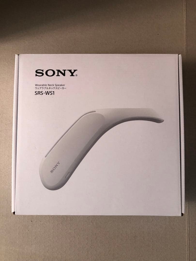 SONY ウェアラブルネックスピーカー SRS-WS1（専用カバー付）