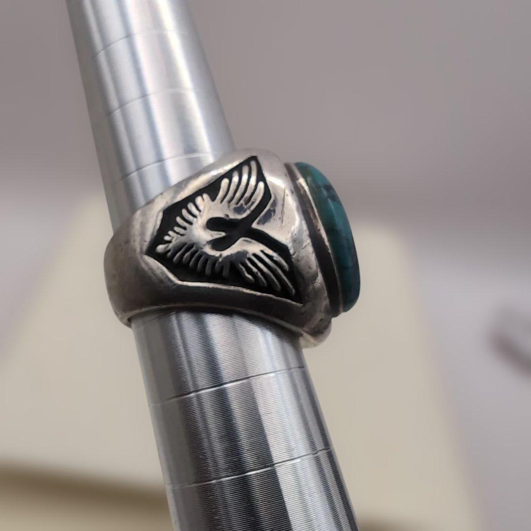 ⭐️SAAD ターコイズシルバーリング 15号 サードプレミアム