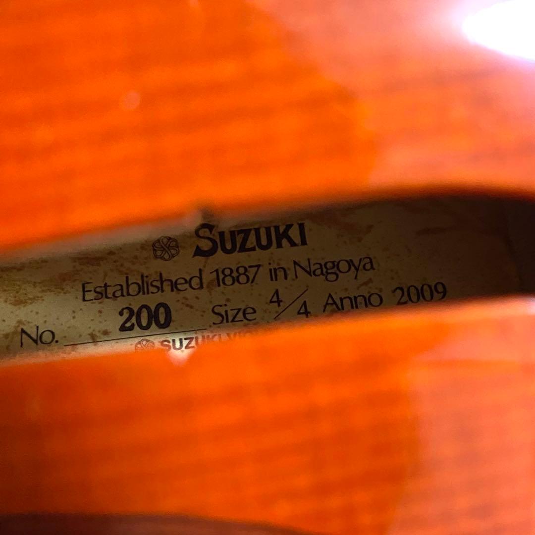SUZUKI No.200 4/4 2009年 バイオリン ケース付き
