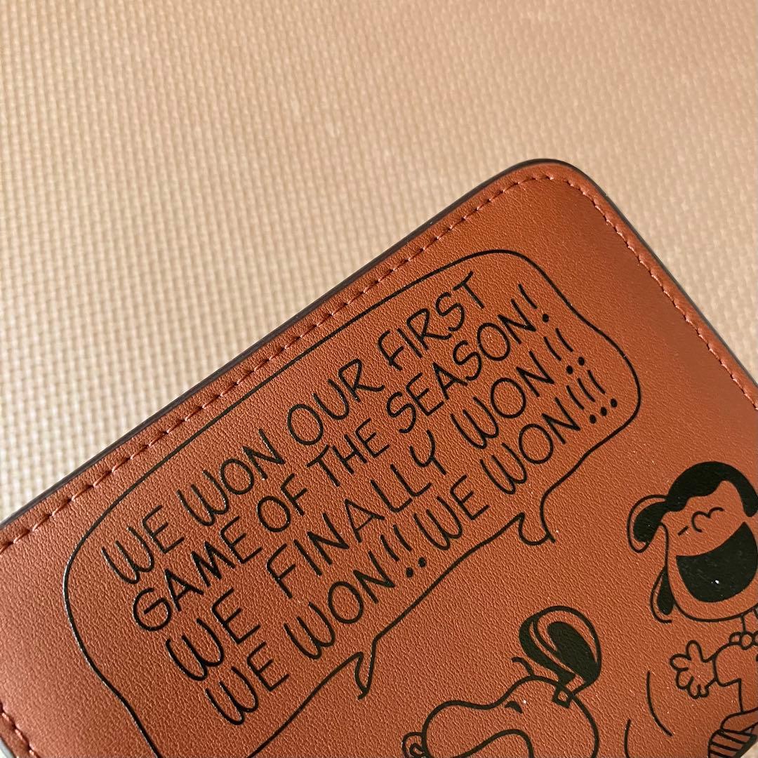 大人気】【COACH X PEANUTS】ビルフォールド ウォレット ブラウン