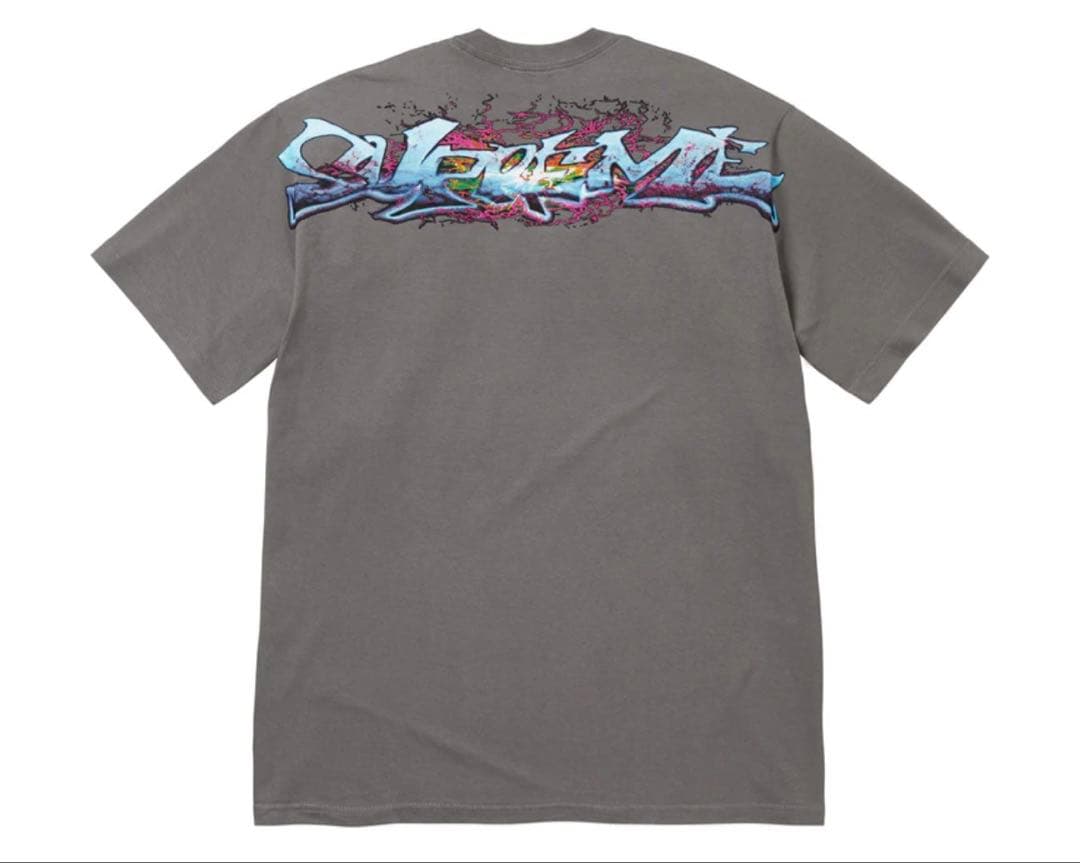 Supreme Tag Tee \"Charcoal\" 新品未使用