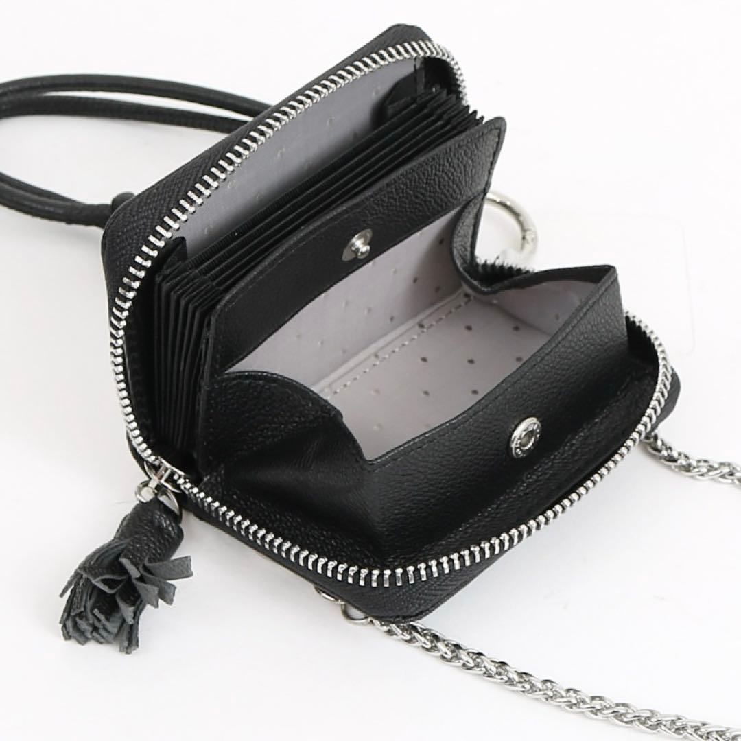 ペルケ perche / マルチスタッズジャバラチャームウォレットショルダー