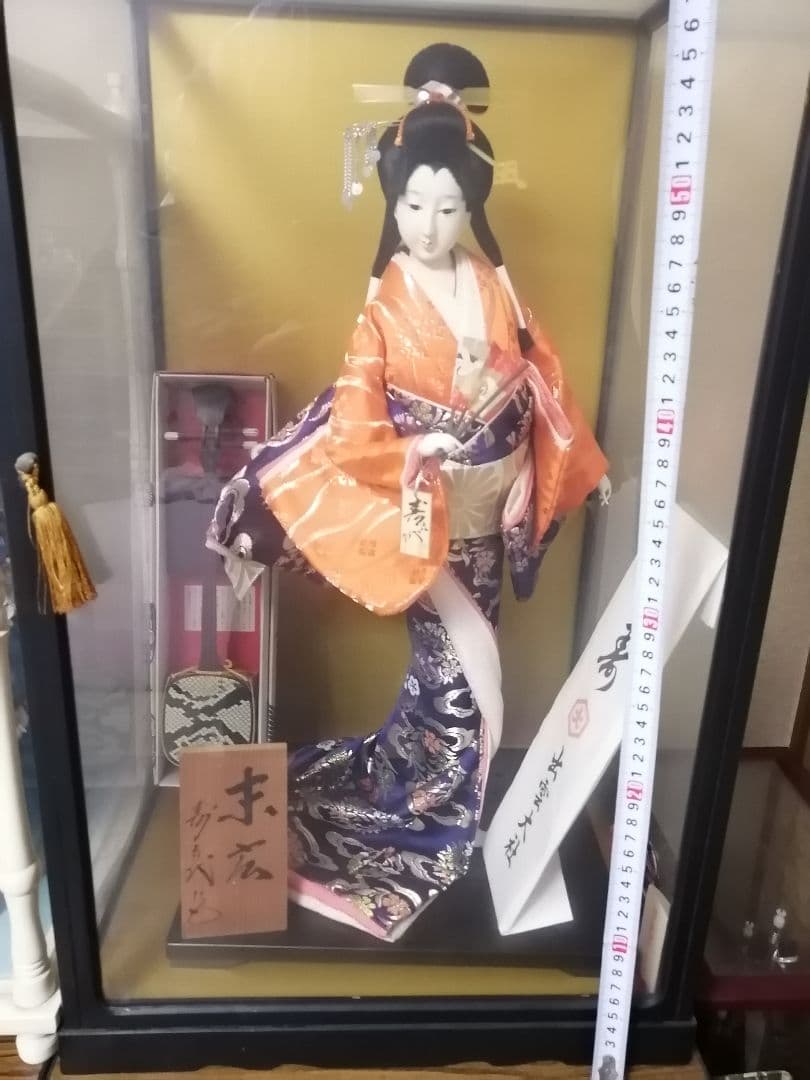 日本人形 尾山人形 芸者 芸姑 芸妓 寿喜代作 末広