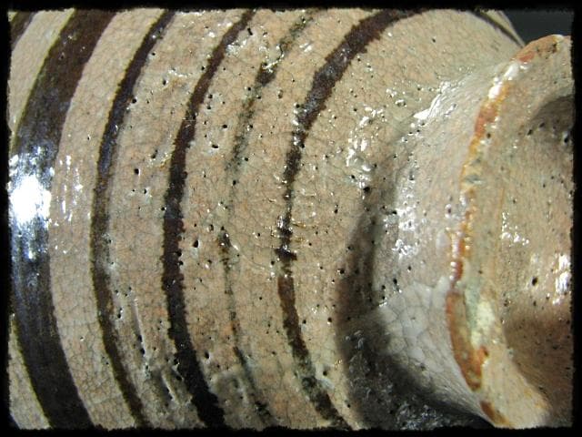 古田 織部 猿猴捕月写 勝龍寺窯 乾 伸行 絵志野 茶碗 茶道具 共