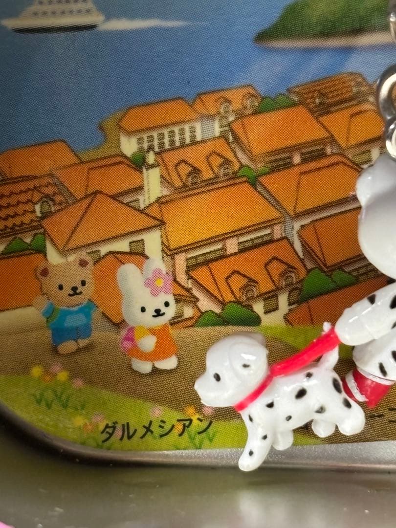 ハローキティ 世界子犬のお散歩 ファスナー マスコット