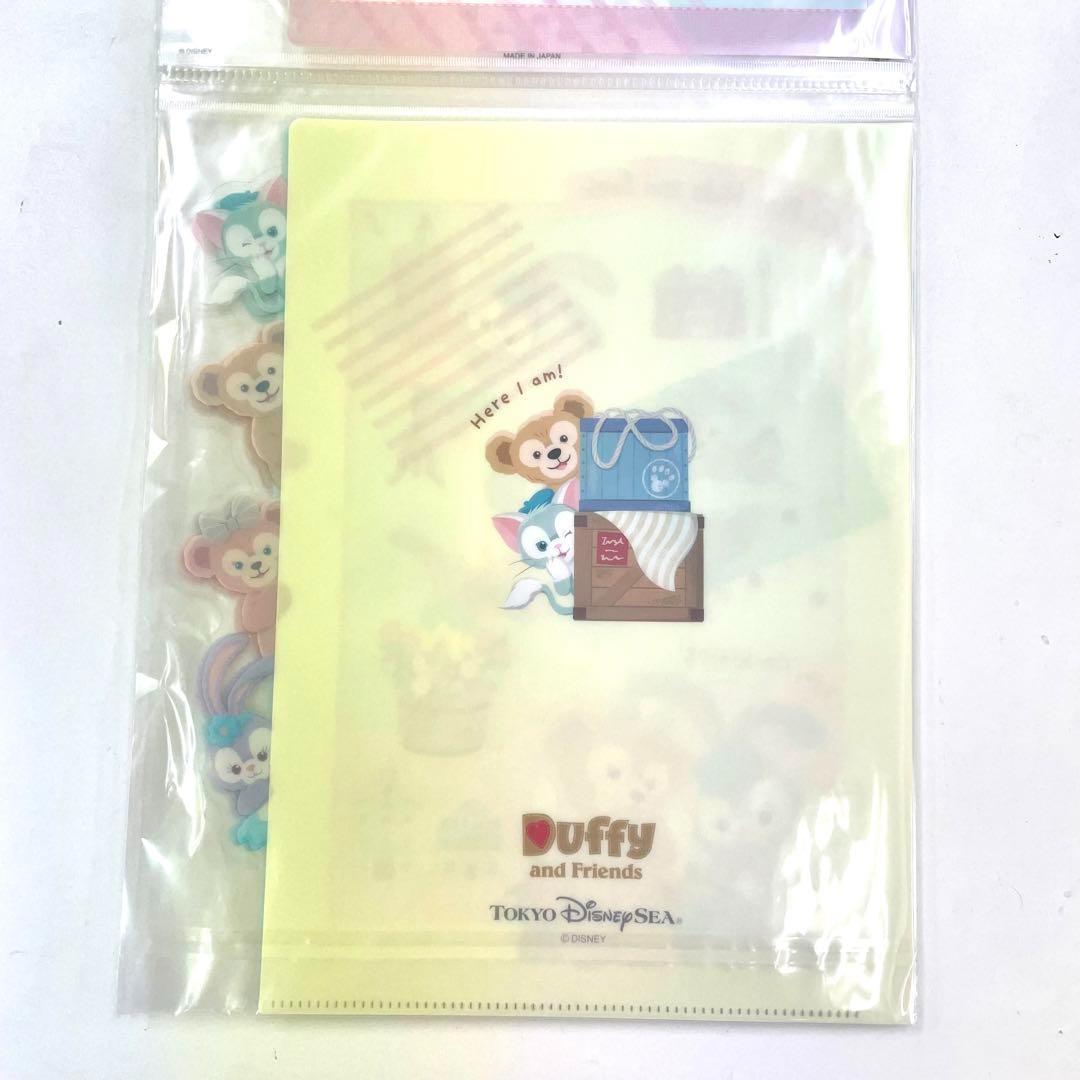 ディズニー ダッフィー&フレンズ クリアホルダー 4枚セット クリア