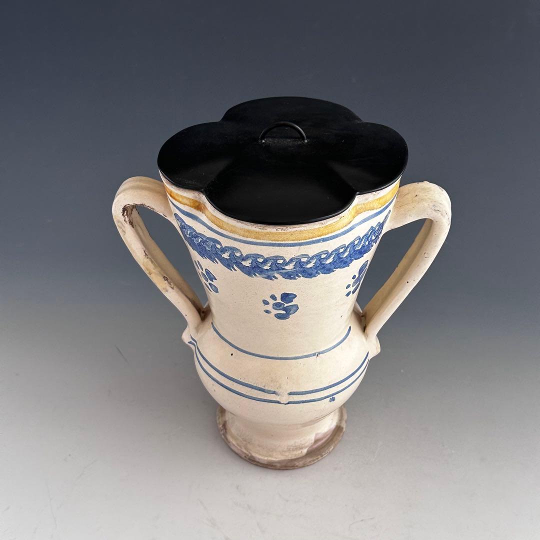 茶道具 和蘭陀 時代 水指 骨董 アンティーク オランダ 細水指 茶会 稽古