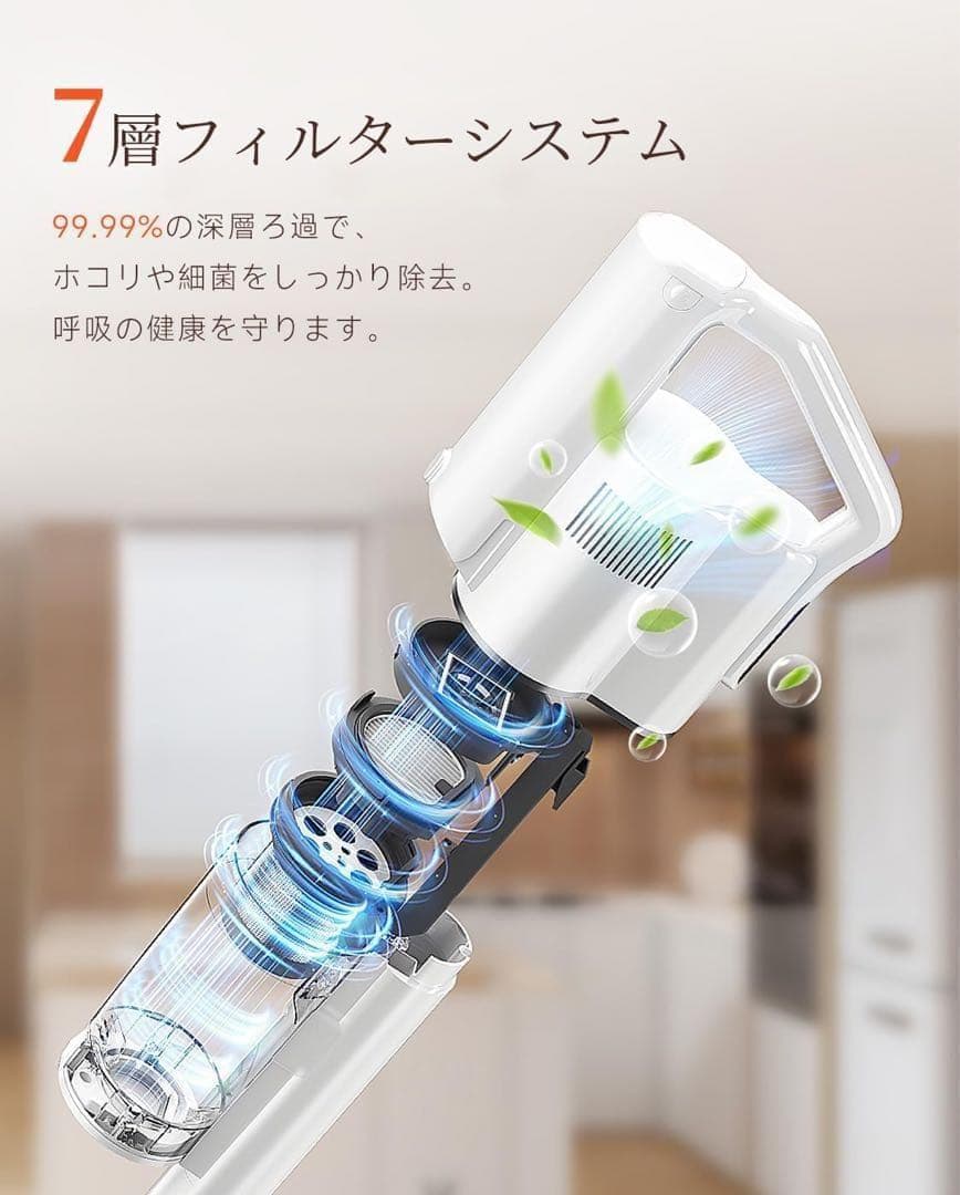 コードレス掃除機 業界初 生体模倣型除塵リング 自動ゴミ収集ドック 3in1