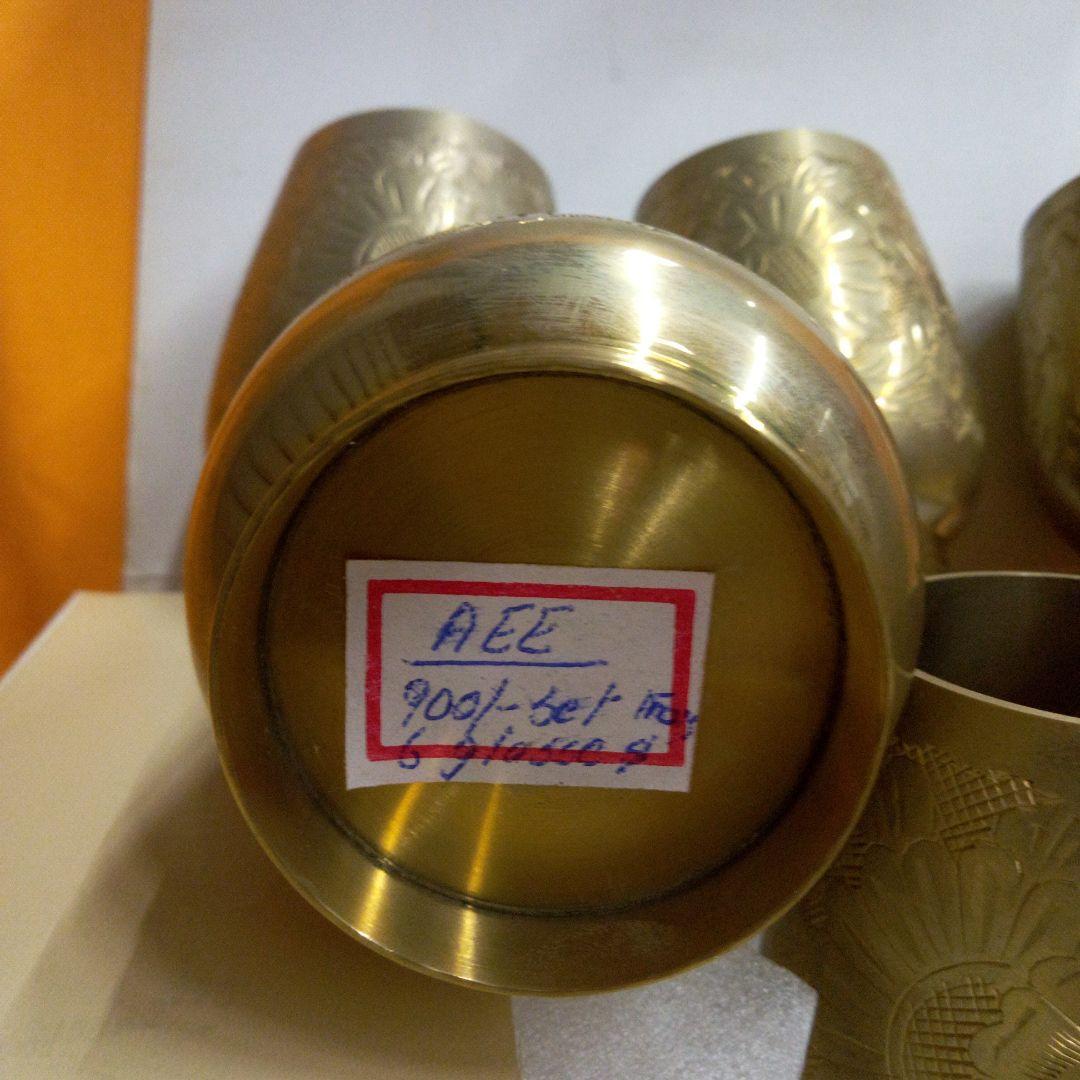 R392 江戸期 義山切子 円形小皿 5枚 ギヤマン ガラスH