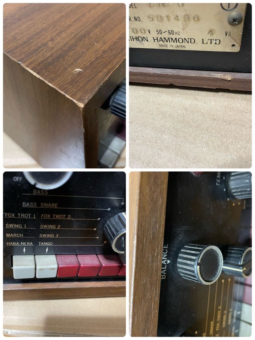 【ジャンク】 「日本ハモンド Rhythm Ace FR-6」 欠損あり