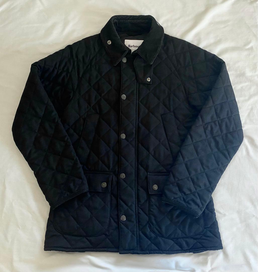 Barbour ships 別注キルティング ウール ビデイル 38 ブラ