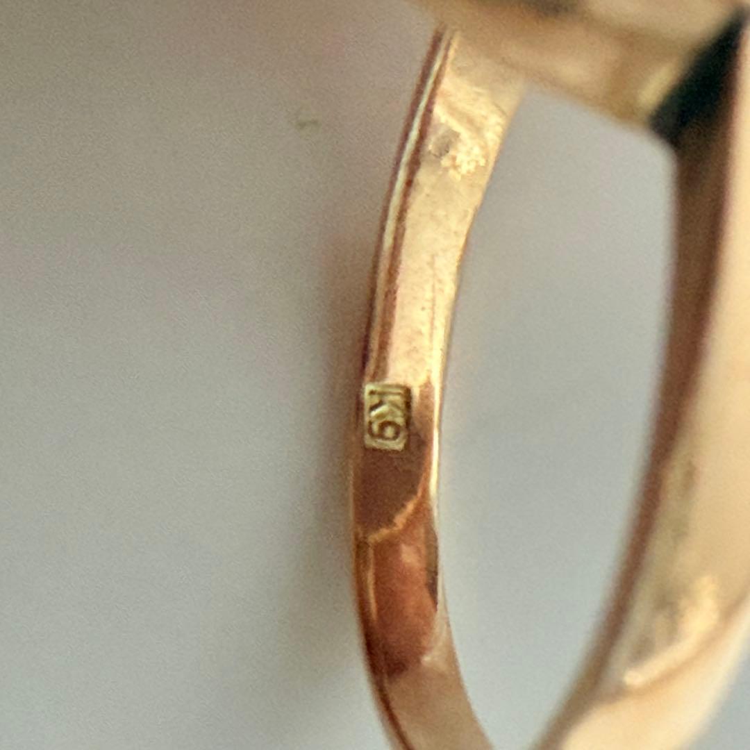 K9 薄紫色　カルセドニー　オーバルストーン　リング