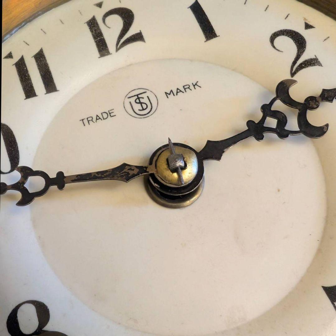 古時計　掛時計　アンティーク掛時計　ゼンマイ時計　レトロ時計　英工舎