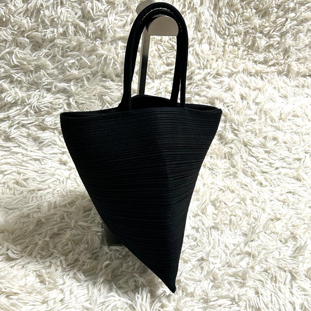 希少✨プリーツプリーズ 変形 ハンドバッグ プリーツバッグ マグネットボタン