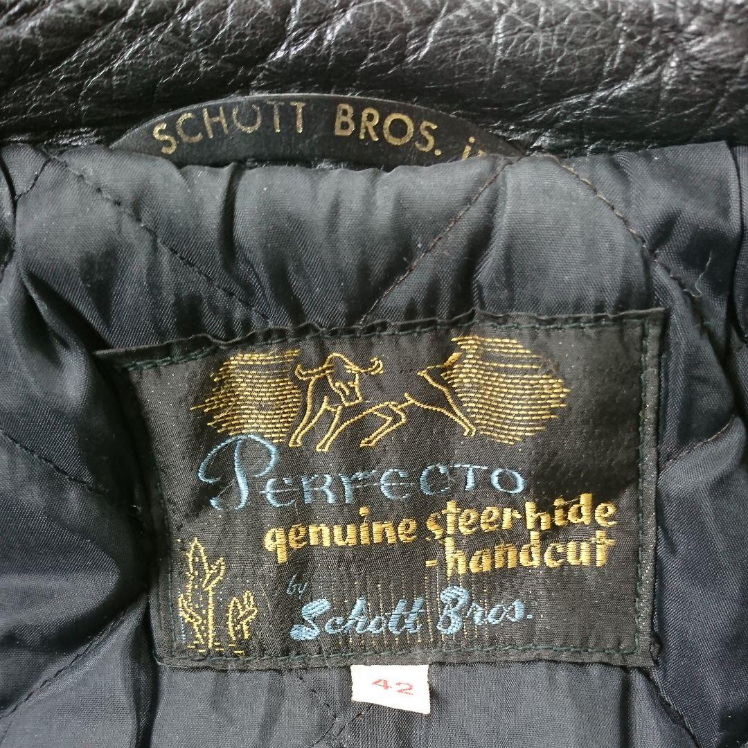 schott ショット 黒タグ サボテンタグ シングル ライダース ヴィンテージ