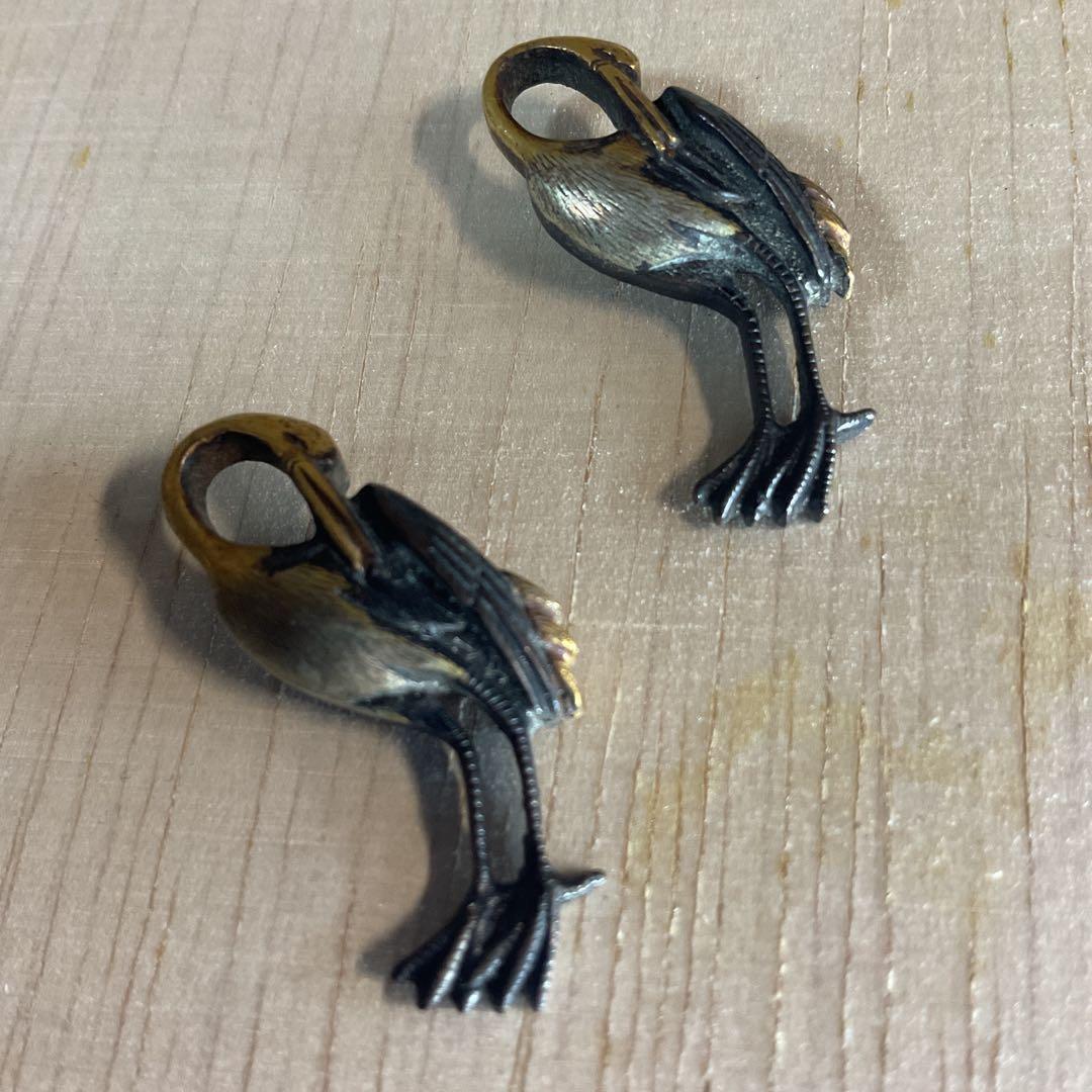 目貫　　2種4個　　刀装具　武具　骨董　時代物　江戸時代