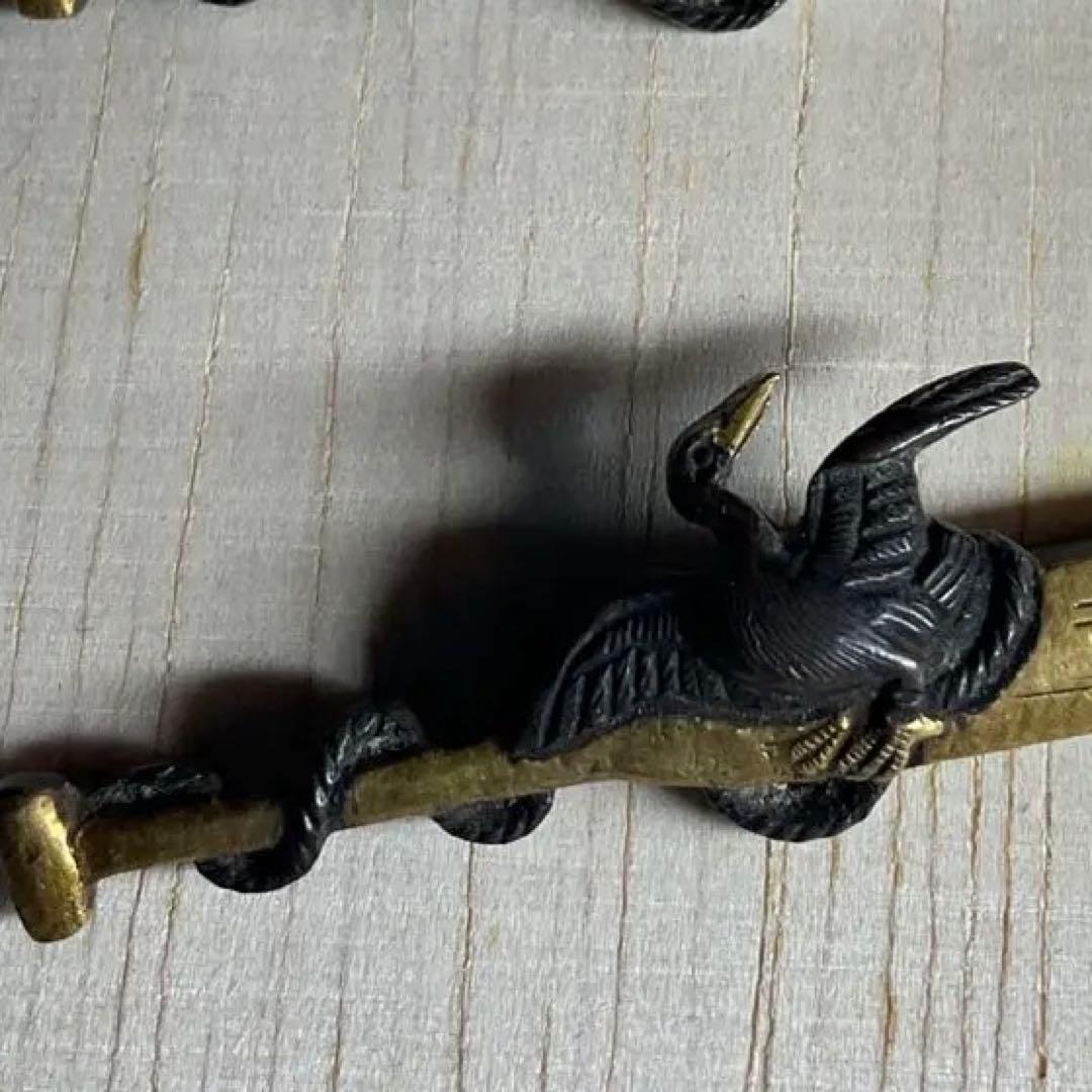 目貫　　2種4個　　刀装具　武具　骨董　時代物　江戸時代